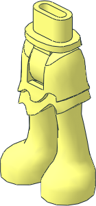 Figure Friends Hips and Legs with Asymmetric Layered Skirt Short