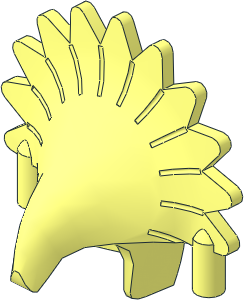 Minifig Headdress with Hooked Beak and Feathers