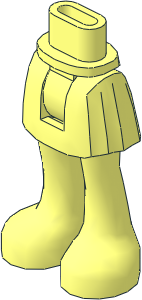 Figure Friends Hips and Legs with Pleated Skirt