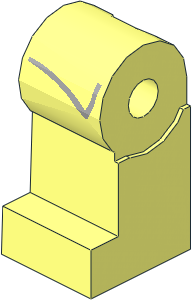 Minifig Leg Right with Jacket Tails Outline Pattern