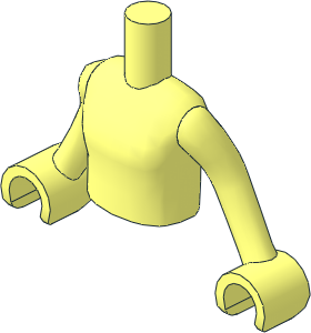 Figure Friends Girl Torso with Arms