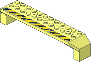 Arch  2 x 14 x  2.333 with Danger Stripes Pattern