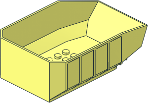 Tipper Bucket  8 x 12 x  3.333