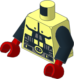 Minifig Torso with Arms and Hands with Spyrius Pattern