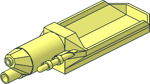 ~Electric Light & Sound Brick  4 x 12 x  2 Laser Drill Base (Needs Work)