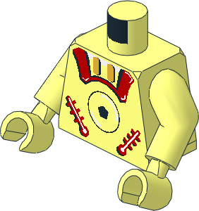 Minifig Torso with Arms and Hands with Astro Pattern