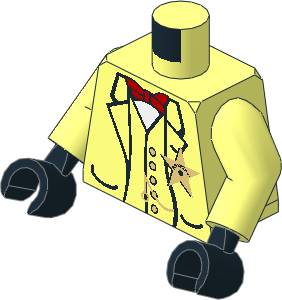 Minifig Torso with Arms and Hands with Sheriff Pattern
