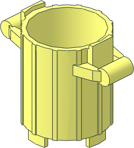 Container  2 x  2 Rubbish Bin