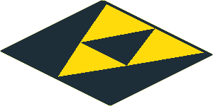 Sticker  2.6 x  2.7 with Blacktron I Logo