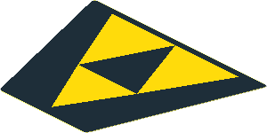 Sticker  3.8 x  3.0 Trapezoid with Blacktron I Logo