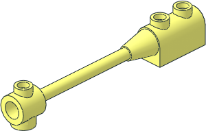 Bar  1 x  8 with Brick  1 x  2 Curved Top End