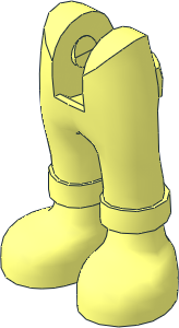 Figure Friends Legs with Folded Trousers (Thick Hinge)