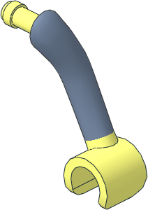 Figure Friends Female Left Arm with Sand Blue Sleeve Pattern