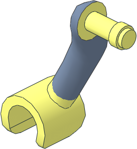 Figure Friends Female Right Arm with Sand Blue Sleeve Pattern