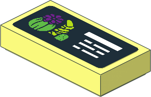 Tile  1 x  2 with Sucus and Cacti Sign Sticker
