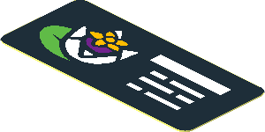 Sticker  0.8 x  1.8 with Nelumbo Nucifera Sign