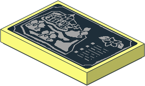 Tile  2 x  3 with Botanical Garden Map Sticker