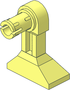 Minifig Robot Leg  1 x  2 x  2.333 with Pin