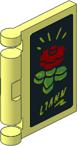 Minifig Book Cover with "Liann" Sketchbook Cover Sticker