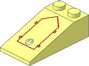 Slope Brick 18  4 x  2 with SW Rebel Alliance Pattern