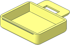 ~Duplo Suitcase with Embossed Duplo Logo, Female Half