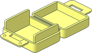 Duplo Suitcase with Smooth Surface (Open)