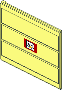 Door Sliding Type 2 with Mail Envelope Sticker Inverted on Inside