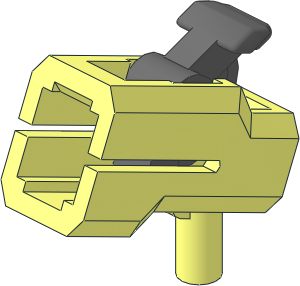 Projectile Launcher with Bar with Dark Bluish Grey Trigger