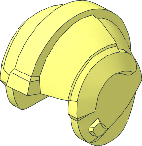 Minifig Helmet Star Wars Rebel Pilot