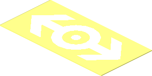 Sticker  0.8 x  1.6 with White Train Logo