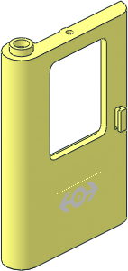 Train Door  1 x  4 x  5 Left with White Train Logo Sticker