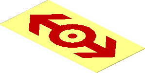 Sticker  0.8 x  1.6 with Red Train Logo