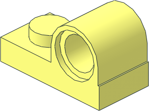 Plate  1 x  2 with Offset Peghole