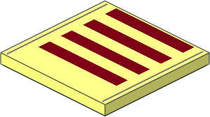 Tile  4 x  4 with Dark Red Rectangles and Dark Bluish Grey Lines Pattern