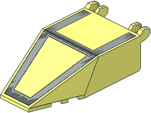 Windscreen  4 x  7 x  1.667 with SW LightGrey/DarkGrey Pattern