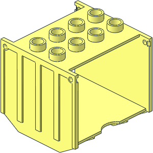 Duplo Container  4 x  4 x  3 with Open Sides