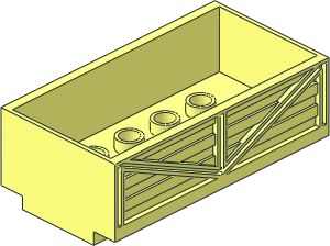 Duplo Flatbed  4 x  6 x  1.75 with Corrugated Sides