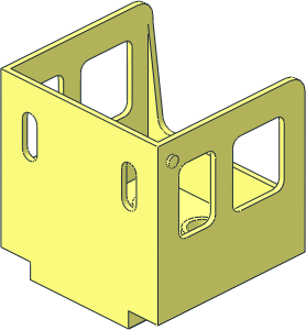 Duplo Train Cabin  3.2 x  3 x  3 with Narrow Front Windows