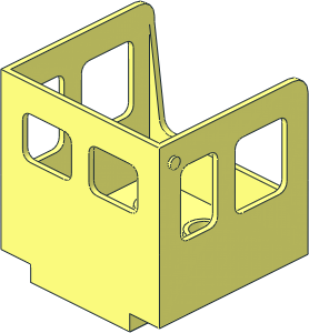 Duplo Train Cabin  3.2 x  3 x  3 with Wide Front Windows