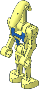 Minifig Mechanical SW Battle Droid Pilot (Shortcut)