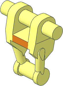 Minifig Mechanical Torso with Orange Insignia Pattern