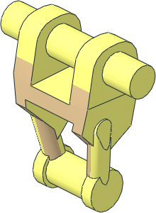 Minifig Mechanical Torso with Tan Insignia Pattern