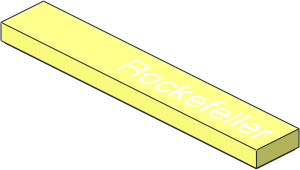 Tile  1 x  6 with "Rockefeller" Pattern