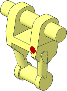 Minifig Mechanical Torso with Red Dot Insignia Pattern