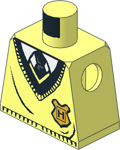 Minifig Torso with HP Hogwarts Uniform Pattern