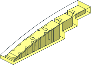 ~Slope Brick Curved  6 x  1 x  1 without Patternable Surfaces