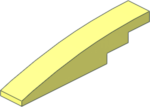 Slope Brick Curved  6 x  1 x  1