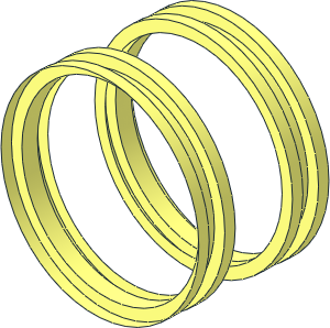 ~Wheel Rim 20 x 30 with 3 Pegholes - Rim Beads