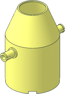 Tipper Drum  4 x  4 x  5 with Two Pins