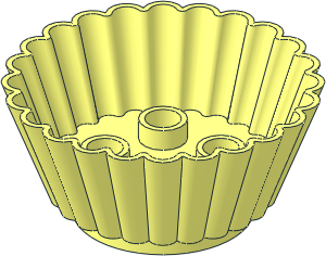 Duplo Muffin Cup with  2 x  2 Studs